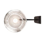 Meyda Lighting Pastilla 8" Solar Black Wall Sconce With Clear Seeded Shade Glass