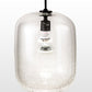 Meyda Lighting Pastilla 8" Solar Black Wall Sconce With Clear Seeded Shade Glass