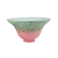 Meyda Lighting Pate-de-Verre Bell 8" Pink and Green Shade Glass