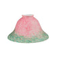 Meyda Lighting Pate-de-Verre Bell 8" Pink and Green Shade Glass