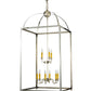 Meyda Lighting Pavilion 34" 9-Light Polished Nickel Pendant Light With Faux Candlelight