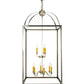 Meyda Lighting Pavilion 34" 9-Light Polished Nickel Pendant Light With Faux Candlelight