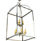 Meyda Lighting Pavilion 34" 9-Light Polished Nickel Pendant Light With Faux Candlelight
