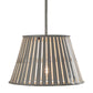 Meyda Lighting Peach Basket 20" Alpha Gray Pendant Light With White Shade