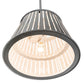 Meyda Lighting Peach Basket 20" Alpha Gray Pendant Light With White Shade