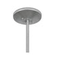 Meyda Lighting Peach Basket 20" Nickel Pendant Light With Gray Weathered Wicker Shade