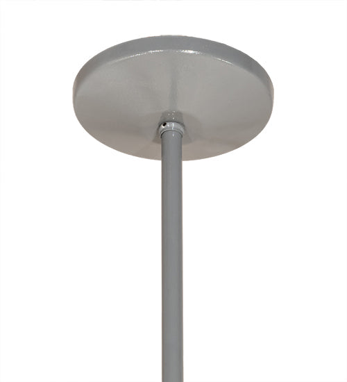 Meyda Lighting Peach Basket 31" 2-Light Alpha Gray Pendant Light With White Shade
