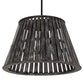 Meyda Lighting Peach Basket 31" 2-Light Weathered Wicker Pendant Light