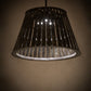 Meyda Lighting Peach Basket 31" 3-Light Weathered Wicker Pendant Light