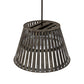 Meyda Lighting Peach Basket 31" 3-Light Weathered Wicker Pendant Light