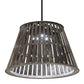 Meyda Lighting Peach Basket 31" 3-Light Weathered Wicker Pendant Light