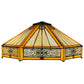 Meyda Lighting Peaches 18" Prime Orange and Beige Shade Glass