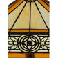 Meyda Lighting Peaches 25" 2-Light Mahogany Bronze Table Lamp With Beige and Honey Shade Glass