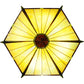 Meyda Lighting Peaches 49" 4-Light Timeless Bronze Ceiling Inverted Pendant Light With Amber & Beige Shade Glass