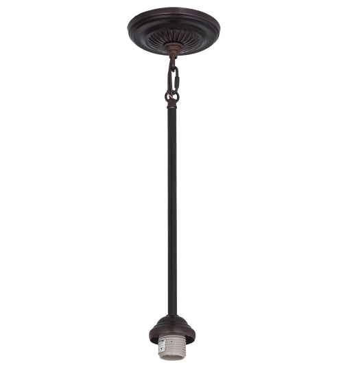 Meyda Lighting Peaches 8" Mahogany Bronze Mini Pendant Light With Honey Amber & Emerald Green Shade Glass