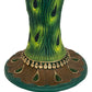 Meyda Lighting Peacock 35" 3-Light Green & Gold Table Lamp Base
