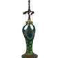 Meyda Lighting Peacock 35" 3-Light Green & Gold Table Lamp Base