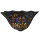 Meyda Lighting Peacock Feather 13" Wall Sconce With Multi-Colored Shade Glass