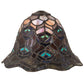 Meyda Lighting Peacock Feather 8" Multi-Colored Shade Glass