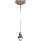 Meyda Lighting Peacock Pate-De-Verre 10" Brushed Nickel Pendant Light With Multi-Colored Shade Glass