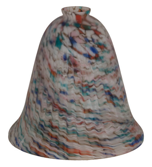 Meyda Lighting Peacock Pate-De-Verre 11" Multi-Colored Shade Glass