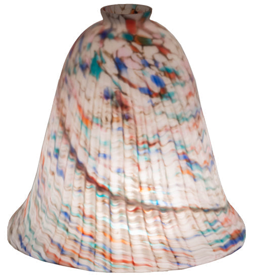 Meyda Lighting Peacock Pate-De-Verre 11" Multi-Colored Shade Glass