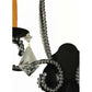 Meyda Lighting Peak 16" 2-Light Black Textured Wall Sconce With Crystal Shade Glass