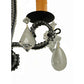 Meyda Lighting Peak 16" 2-Light Black Textured Wall Sconce With Crystal Shade Glass