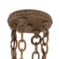 Meyda Lighting Peak 48" 16-Light Cortez Gold Chandelier With Ivory Faux Candlelight
