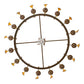 Meyda Lighting Peak 48" 16-Light Cortez Gold Chandelier With Ivory Faux Candlelight