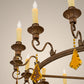 Meyda Lighting Peak 48" 16-Light Cortez Gold Chandelier With Ivory Faux Candlelight