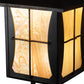 Meyda Lighting Pelham Manor 6" Craftsman Brown Wall Sconce With Beige Iridescent Shade Glass