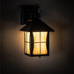 Meyda Lighting Pelham Manor 6" Craftsman Brown Wall Sconce With Beige Iridescent Shade Glass