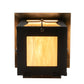 Meyda Lighting Pelham Manor 6" Craftsman Brown Wall Sconce With Beige Iridescent Shade Glass
