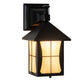 Meyda Lighting Pelham Manor 6" Craftsman Brown Wall Sconce With Beige Iridescent Shade Glass