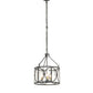 Meyda Lighting Penelope 16" 3-Light Gun Metal Pendant Light With Clear Rainstone Idalight Shade