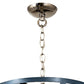 Meyda Lighting Penelope 18" 8-Light Polish Nickel Pendant Light With Amber Faux Candlelight