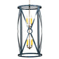Meyda Lighting Penelope 18" 8-Light Polish Nickel Pendant Light With Amber Faux Candlelight
