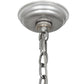 Meyda Lighting Penelope 24" 4-Light Nickel Powdercoat Pendant Light With Clear Crystal Idalight Shade