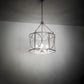 Meyda Lighting Penelope 24" 4-Light Nickel Powdercoat Pendant Light With Clear Crystal Idalight Shade