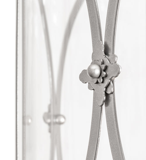 Meyda Lighting Penelope 24" 4-Light Nickel Powdercoat Pendant Light With Clear Crystal Idalight Shade