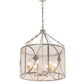 Meyda Lighting Penelope 30" 6-Light Light Sandstone Pendant Light With Rainstone Idalight Shade