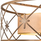 Meyda Lighting Penelope 36" 6-Light Antique Copper Pendant Light With Gold Organza Shade