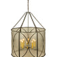 Meyda Lighting Penelope 37" 8-Light Timeless Bronze Pendant Light With Rainstone Idalight Shade