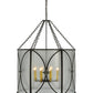 Meyda Lighting Penelope 37" 8-Light Timeless Bronze Pendant Light With Rainstone Idalight Shade