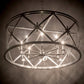 Meyda Lighting Penelope 48" 8-Light Extreme Chrome Pendant Light With Crystal Idalight Shade Glass