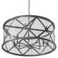 Meyda Lighting Penelope 48" 8-Light Extreme Chrome Pendant Light With Crystal Idalight Shade Glass