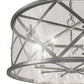 Meyda Lighting Penelope 48" 8-Light Extreme Chrome Pendant Light With Crystal Idalight Shade Glass