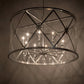 Meyda Lighting Penelope 54" 10-Light Extreme Chrome Pendant Light With Clear Crystal Idalight Shade Glass