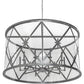 Meyda Lighting Penelope 54" 10-Light Extreme Chrome Pendant Light With Clear Crystal Idalight Shade Glass